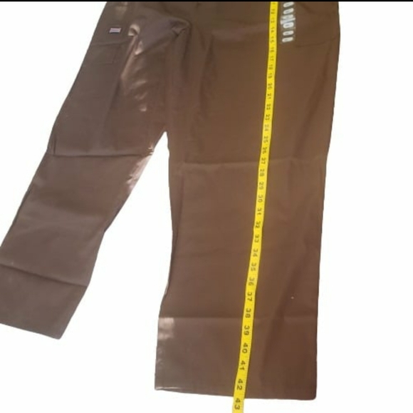 CHEROKEE ELASTIC WAISTBAND 2XL CHOCOLATE SCRUB/UNIFORM PANTS W/TAGS (STYLE 4200) - Picture 10 of 16